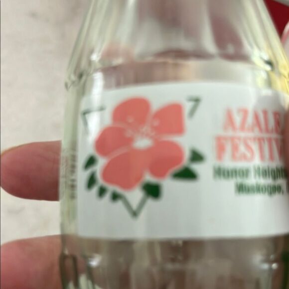 Coca-Cola Classic Glass Bottles Set Azalea Festival Collectors Muskogee OK 8 Oz - Picture 7 of 7